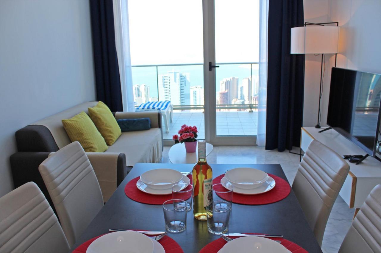 Skyline 20 Apartamento De Lujo Con Terraza Privada Y Vistas Al Mar Benidorm Exteriör bild